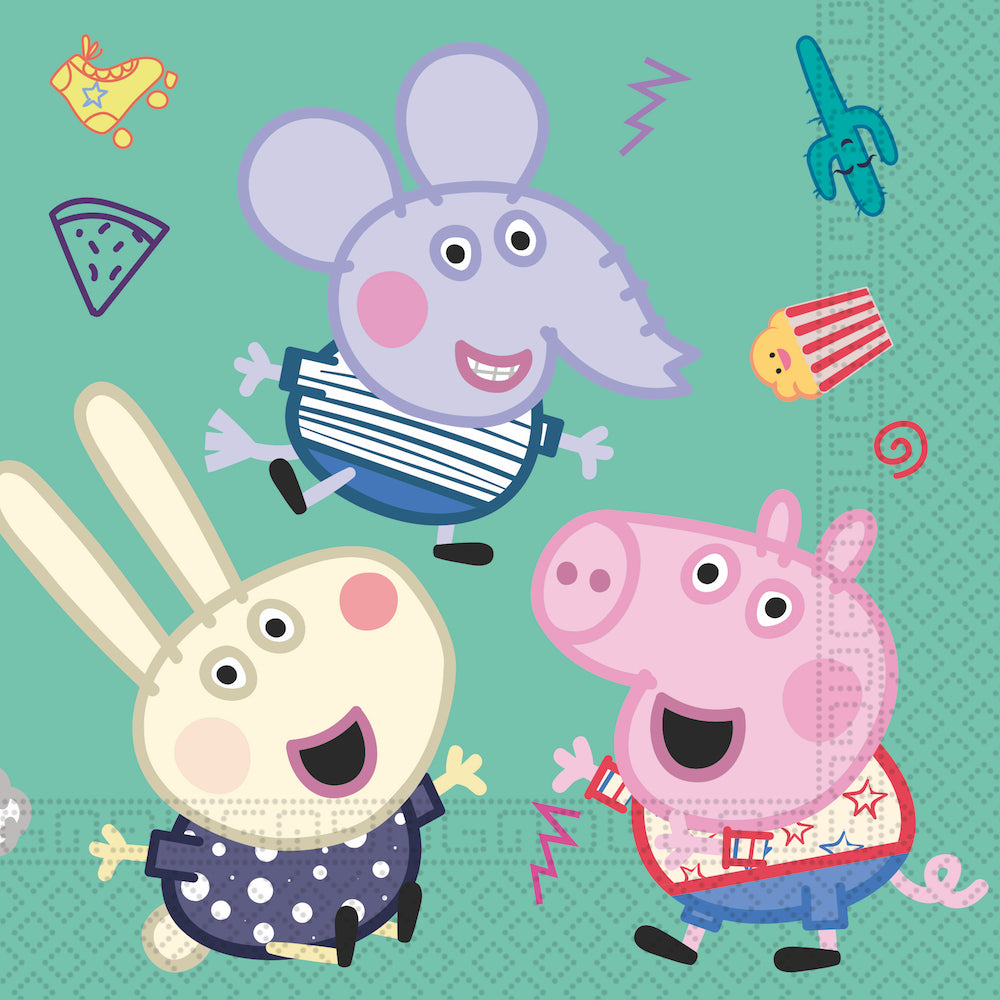 Papirservietter Peppa Pig 20 stk, 33x33cm 2