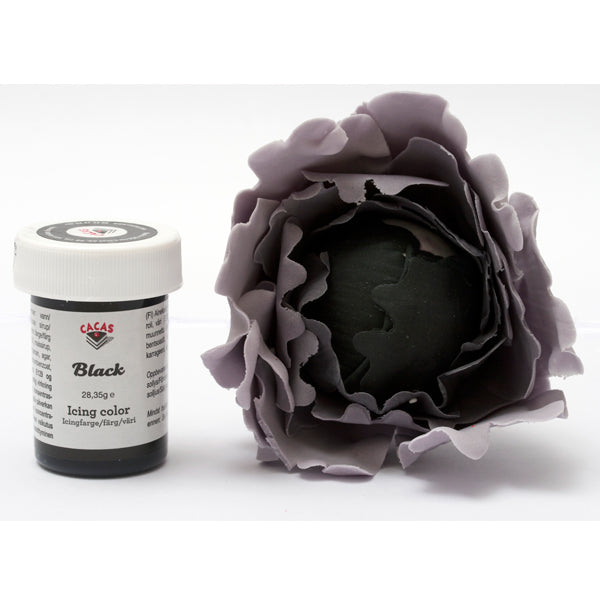 Icingfarge Svart Cacas 28,35 g 3