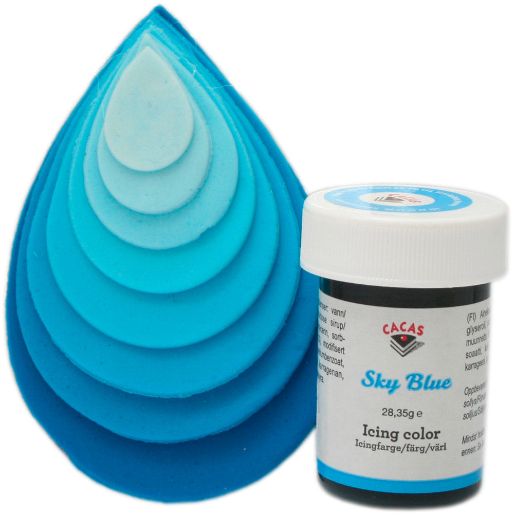 Icingfarge Himmelblå Cacas 28,35 g 4