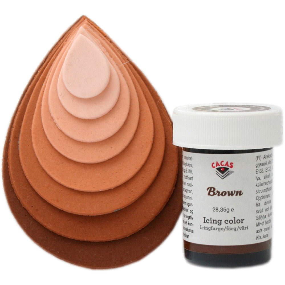 Icingfarge Brun Cacas 28,35 g 4