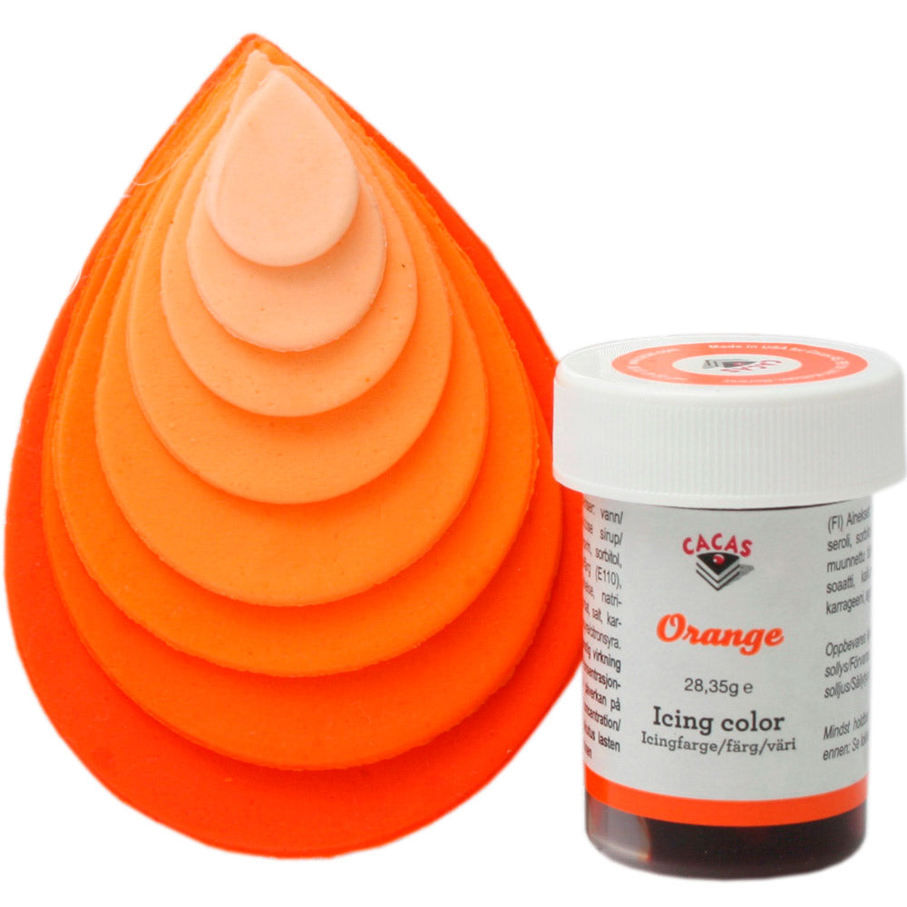 Icingfarge Oransje Cacas 28,35 g 4