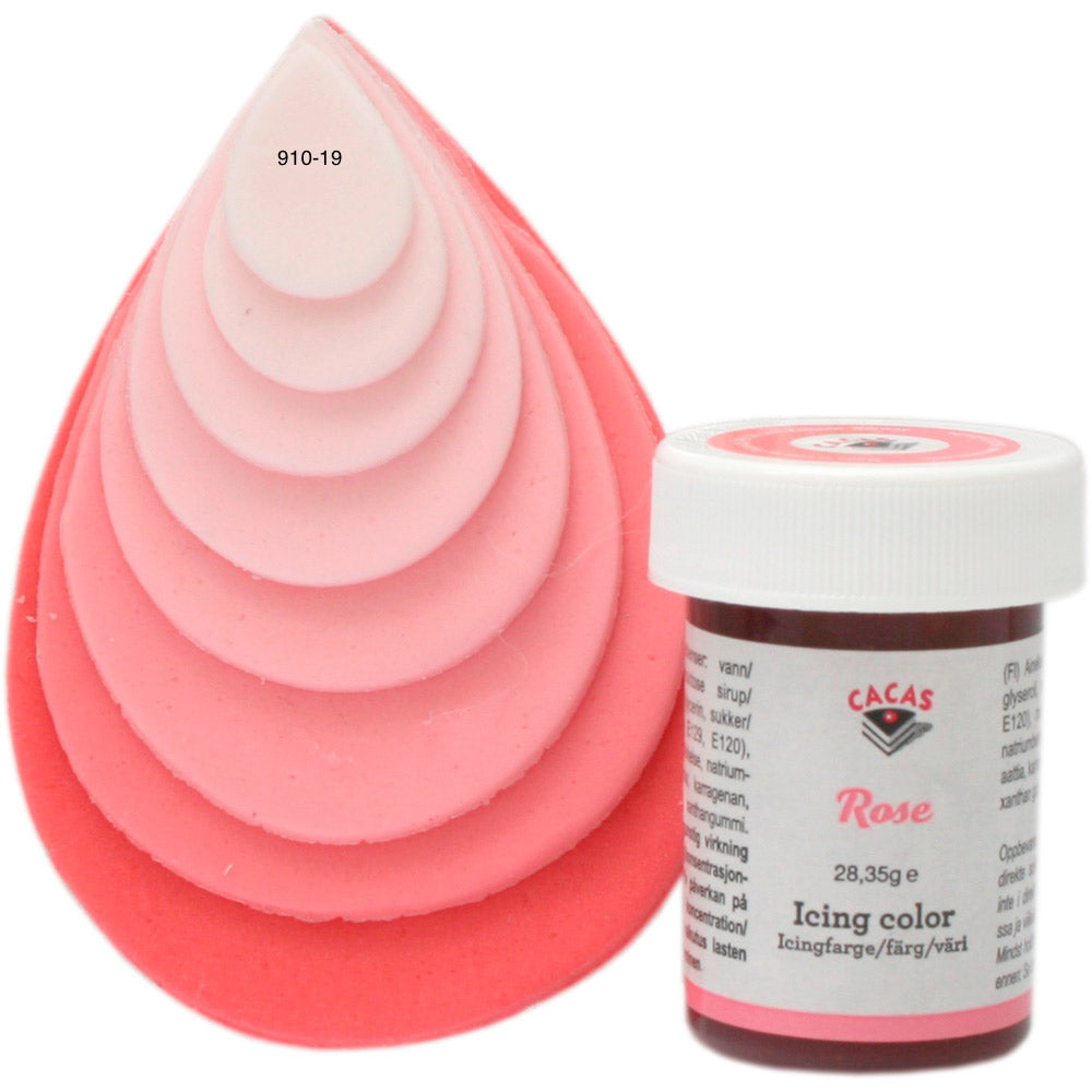 Icingfarge Rose, Lys Rosa Cacas 28,35 g 4