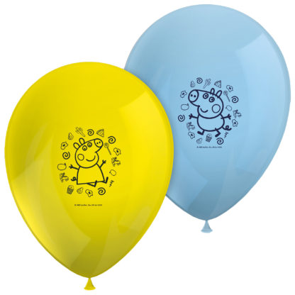 Ballonger Peppa Pig, 8 stk