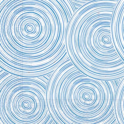 Papirservietter Blå Sirkler Compostable 20 stk, 33