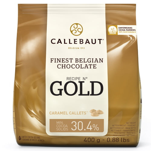 Callebaut Caramel Gold sjokoladepellets 400 g