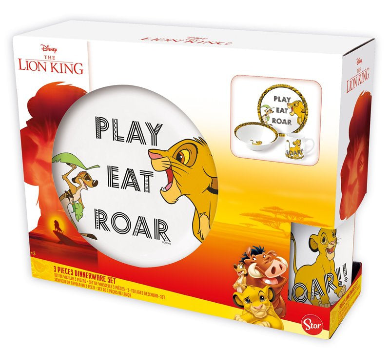 Barnesett i keramikk 3 deler, Lion King