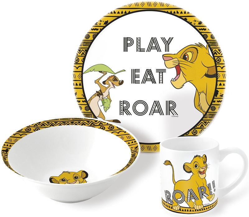Barnesett i keramikk 3 deler, Lion King 2