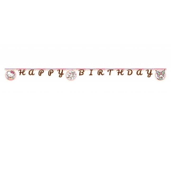 Girlander Hello Kitty Kuromi Happy Birthday