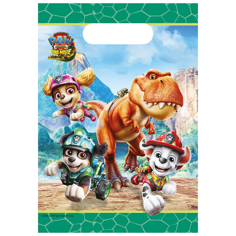 Gavepose Papir Paw Patrol Dino 4stk