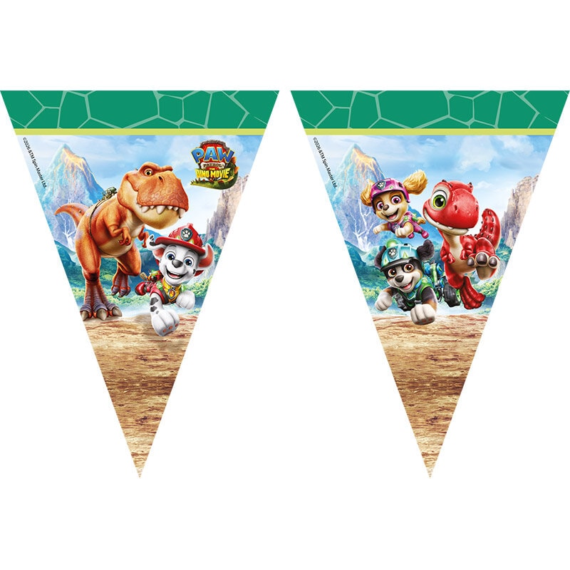 Flaggrekke Paw Patrol Dino