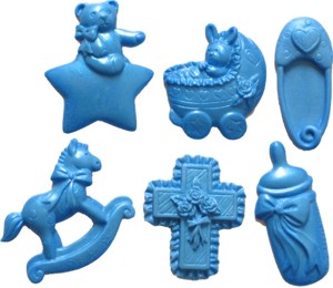 Mønsterform Silikon Baby Ass. 7 Stk