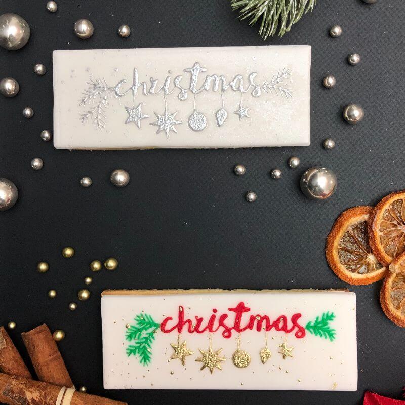 Utstikker og embosser Christmas with Baubles 3