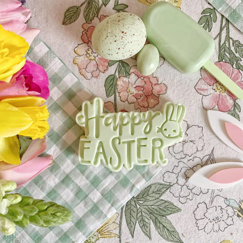 Utstikker og stempel Happy Easter