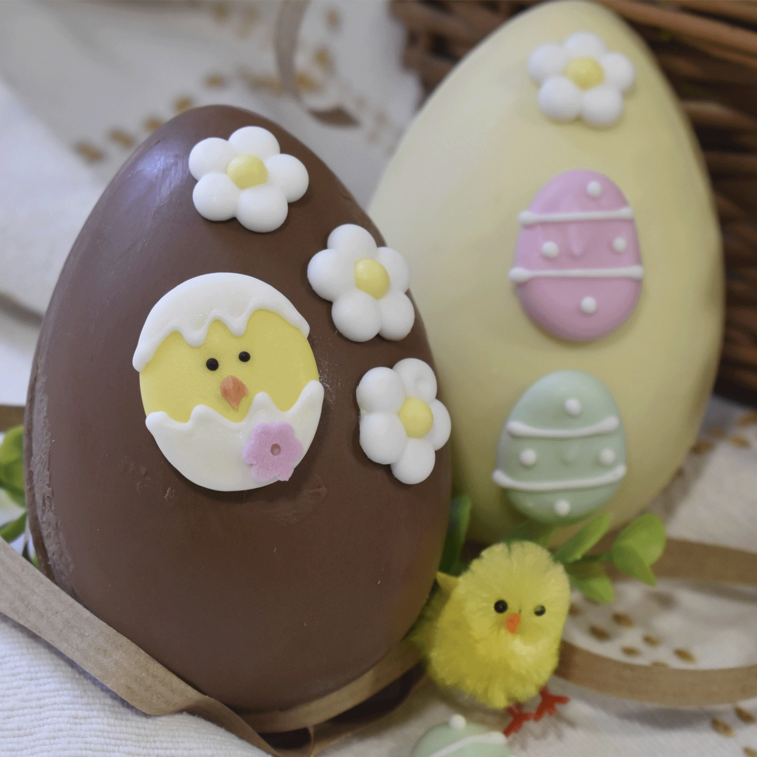 Kakepynt Spiselig Påskestemning 50stk