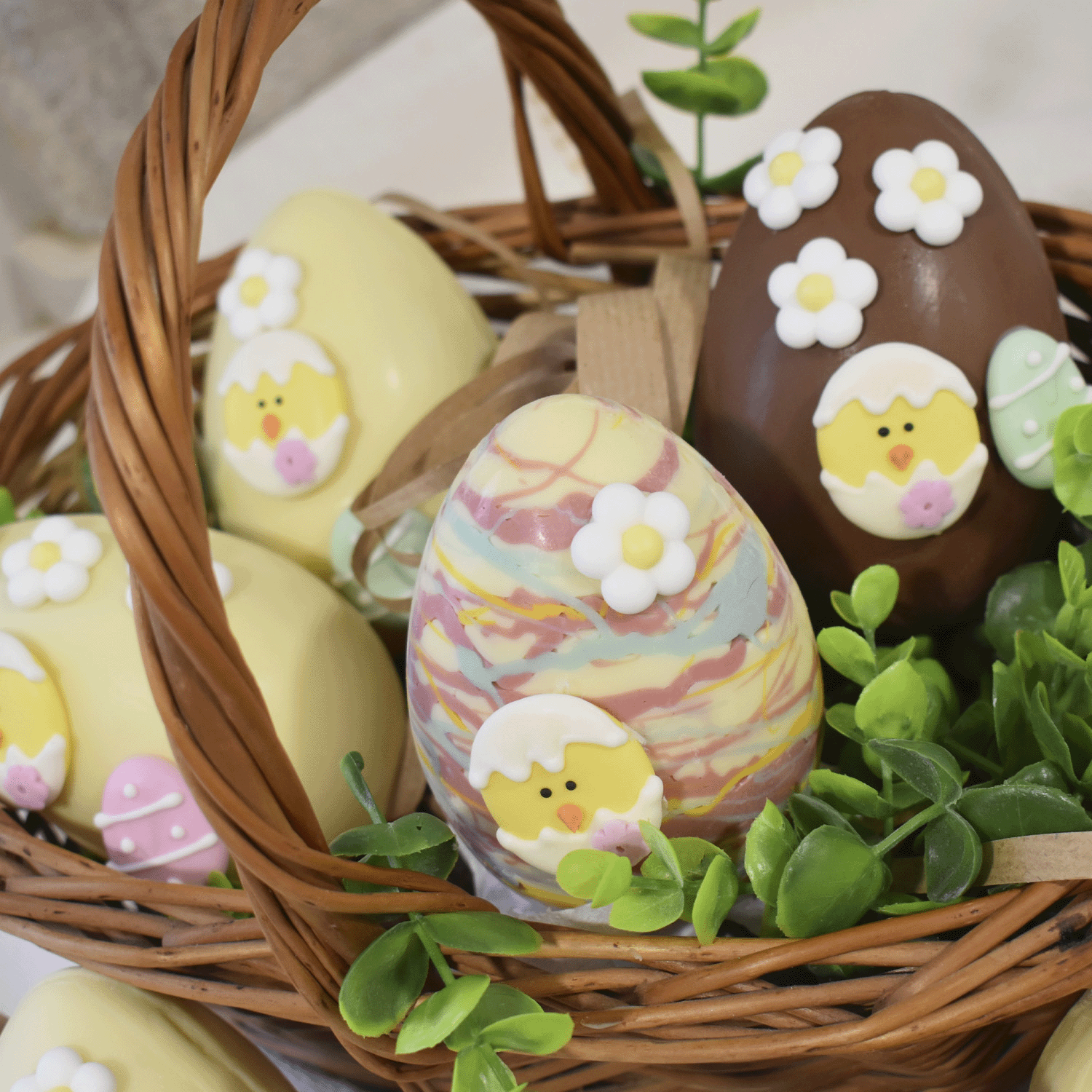 Kakepynt Spiselig Påskestemning 50stk