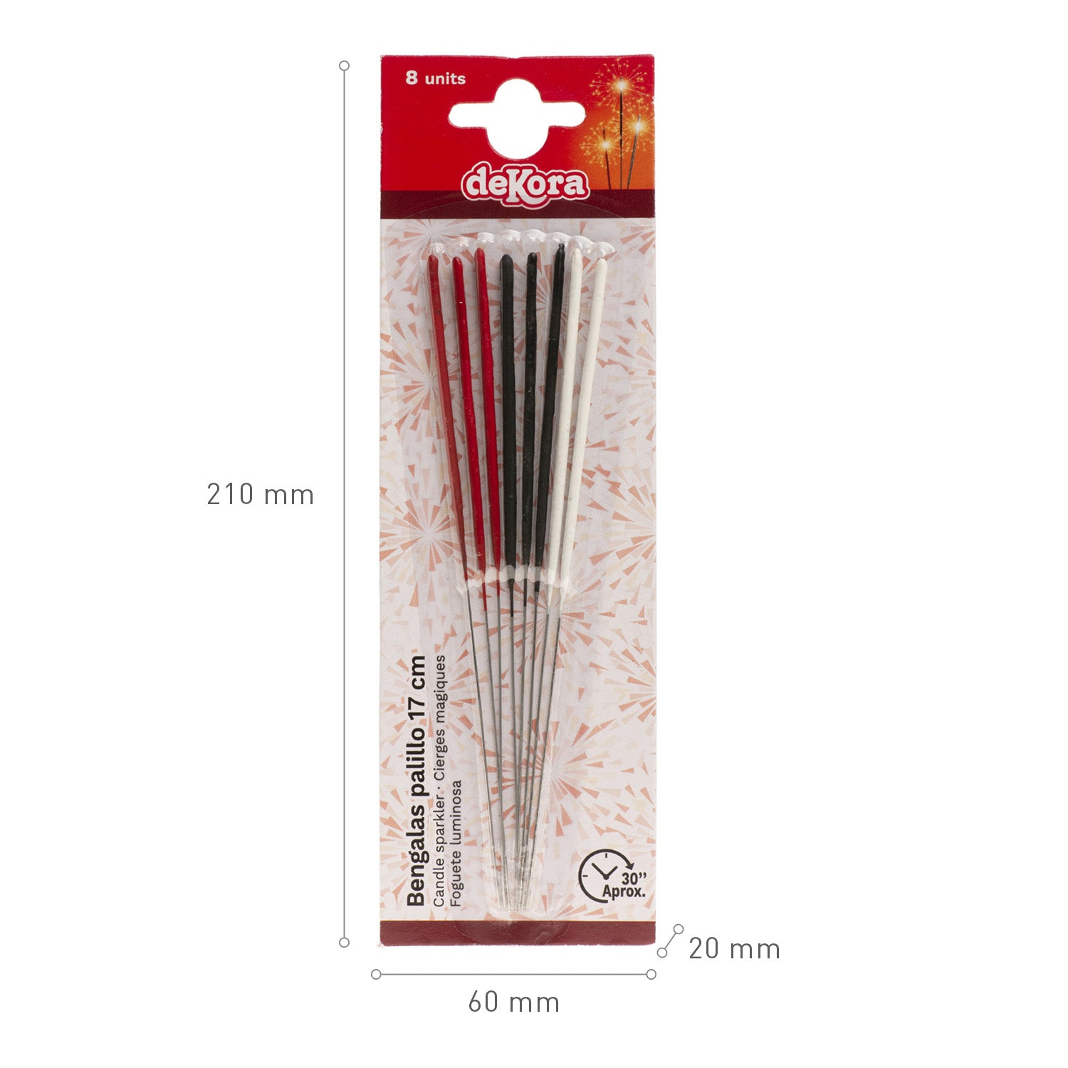 Stjerneskudd Farger ass 17cm 8stk