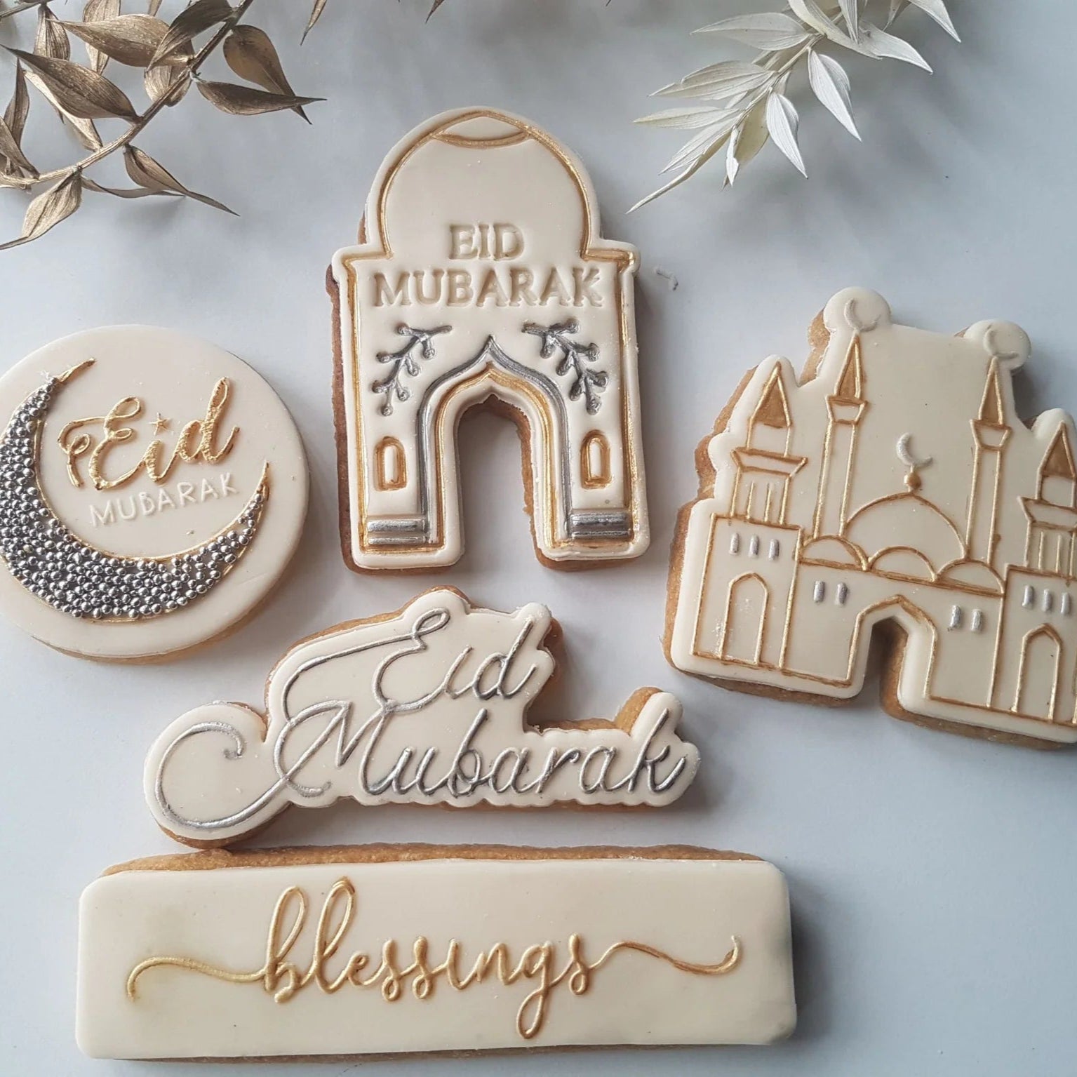 Utstikker og embosser Eid Mubarak Elegant Font 2