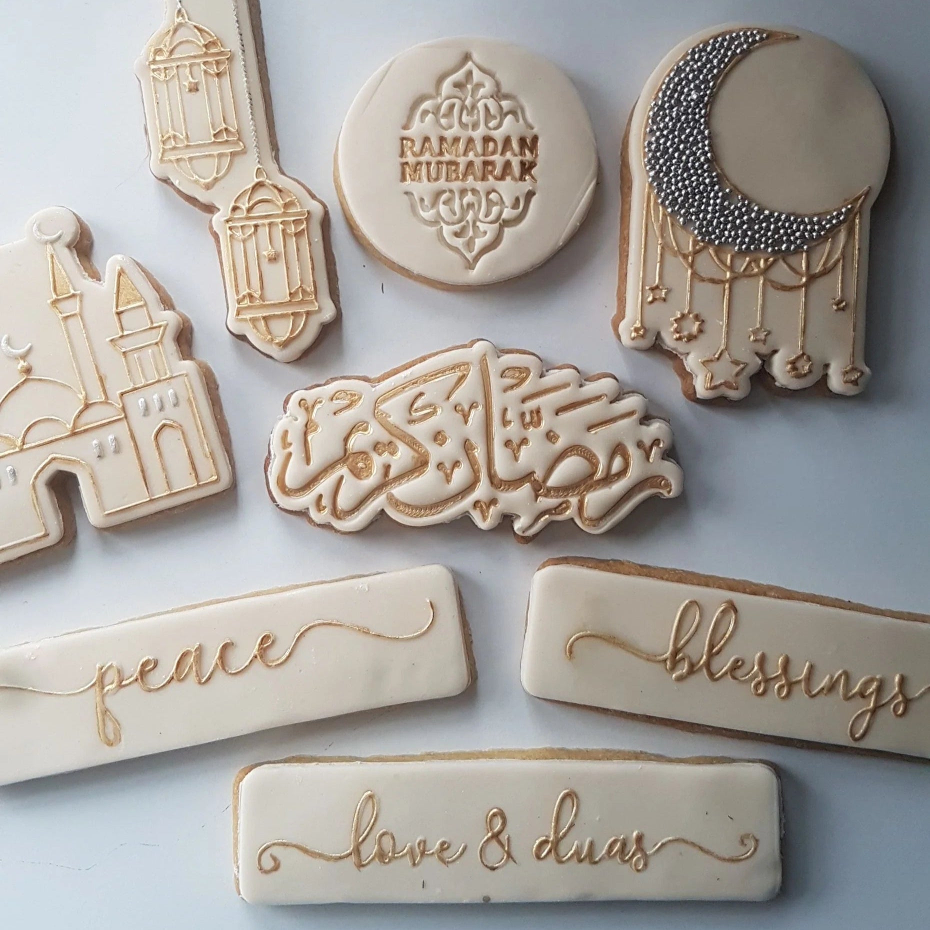 Utstikker og stempel Ramadan Mubarak Kalligrafi 2