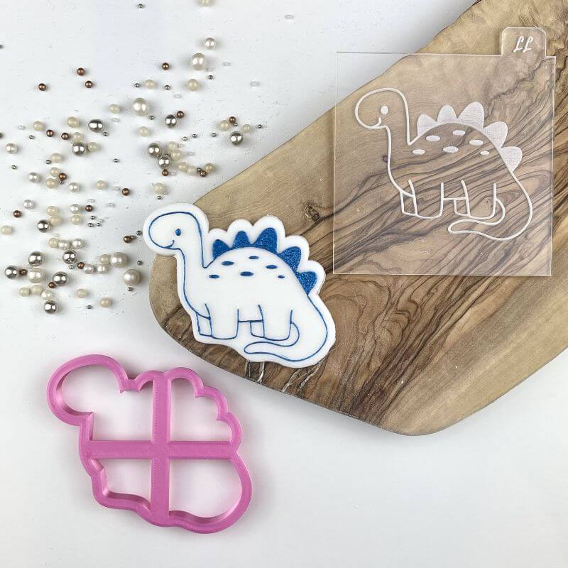Utstikker og embosser Diplodocus Dinosaur