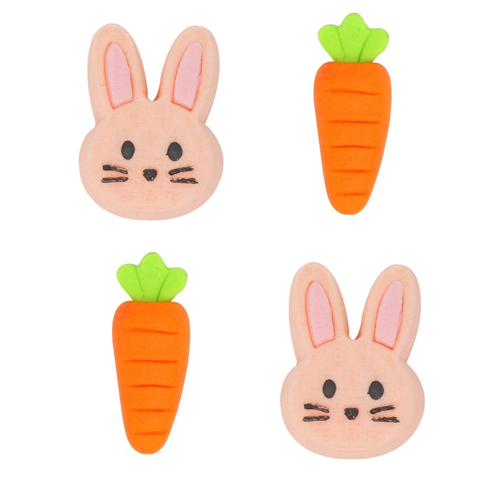 Kakepynt Spiselig Påske Kanin 12stk