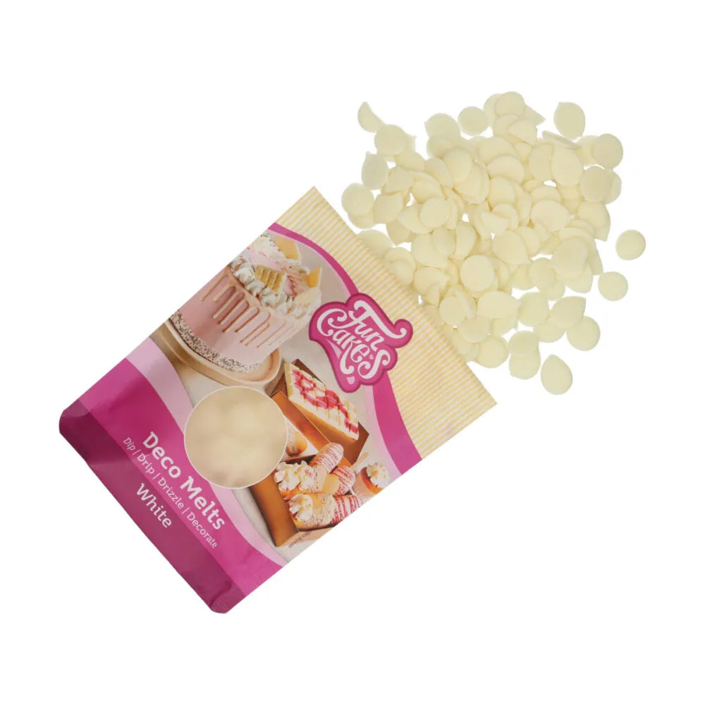 Funcakes Deco Melts Hvit 250g 2