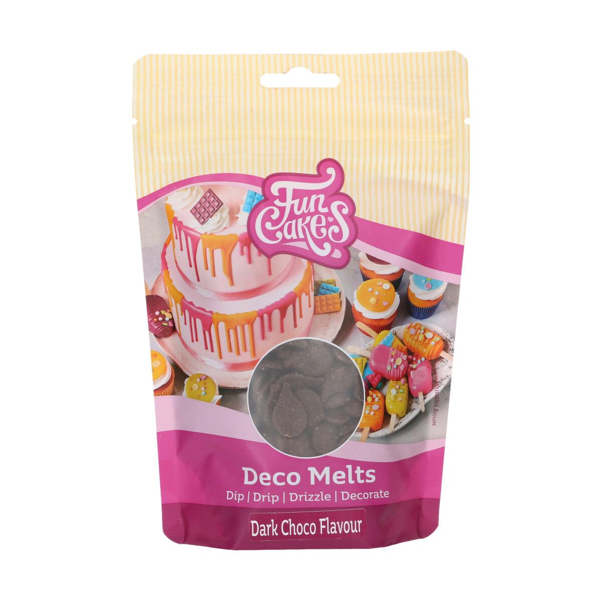FunCakes Deco Melts Mørk Sjokoladesmak 250g