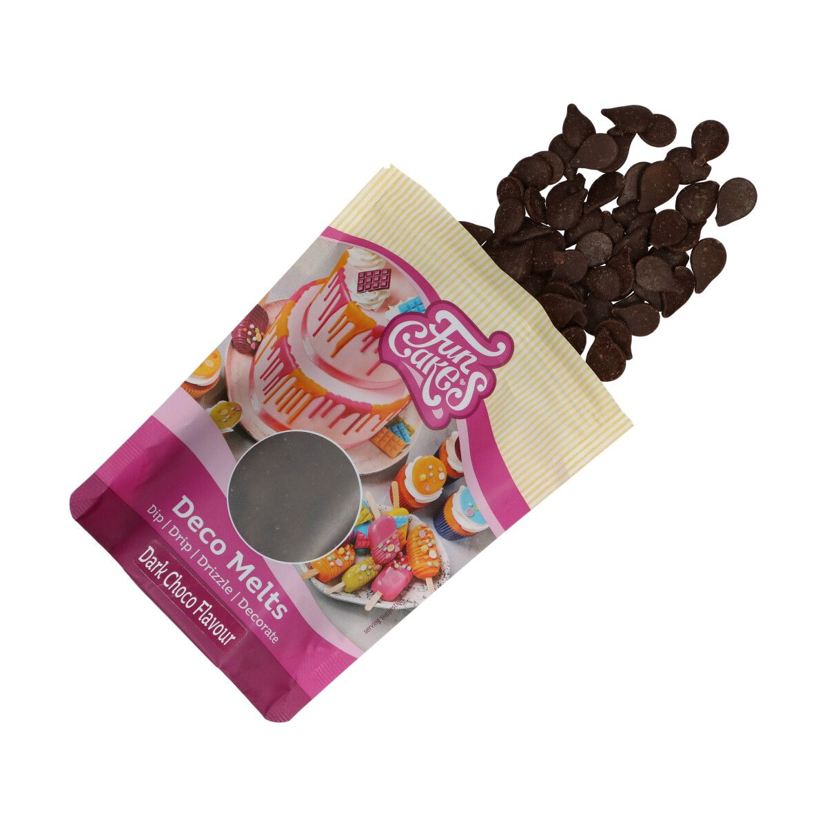 FunCakes Deco Melts Mørk Sjokoladesmak 250g 2