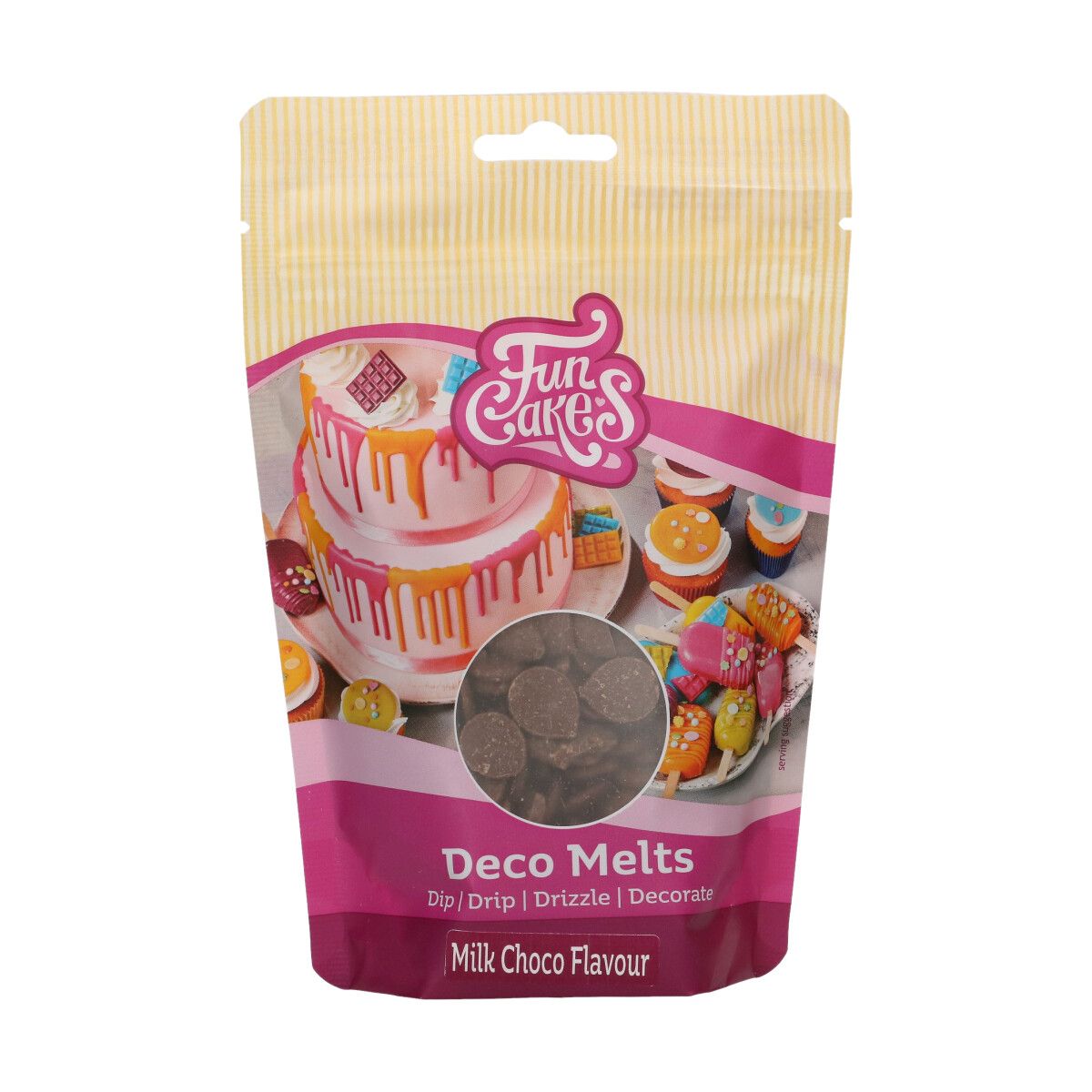 FunCakes Deco Melts Melk Sjokoladesmak 250g