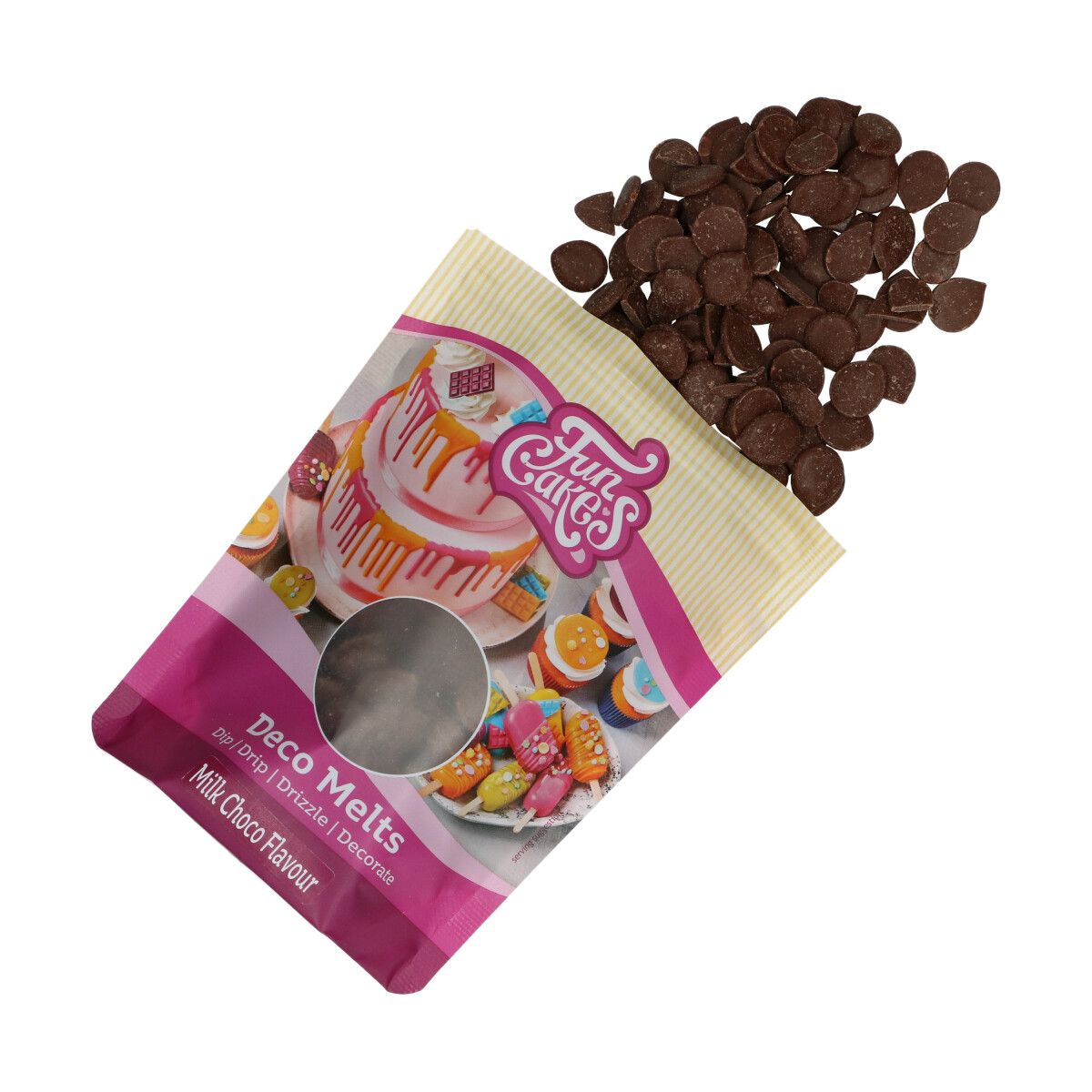 FunCakes Deco Melts Melk Sjokoladesmak 250g 2
