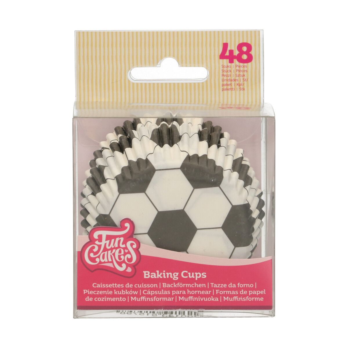 FunCakes Muffinsform Fotball, 48 stk