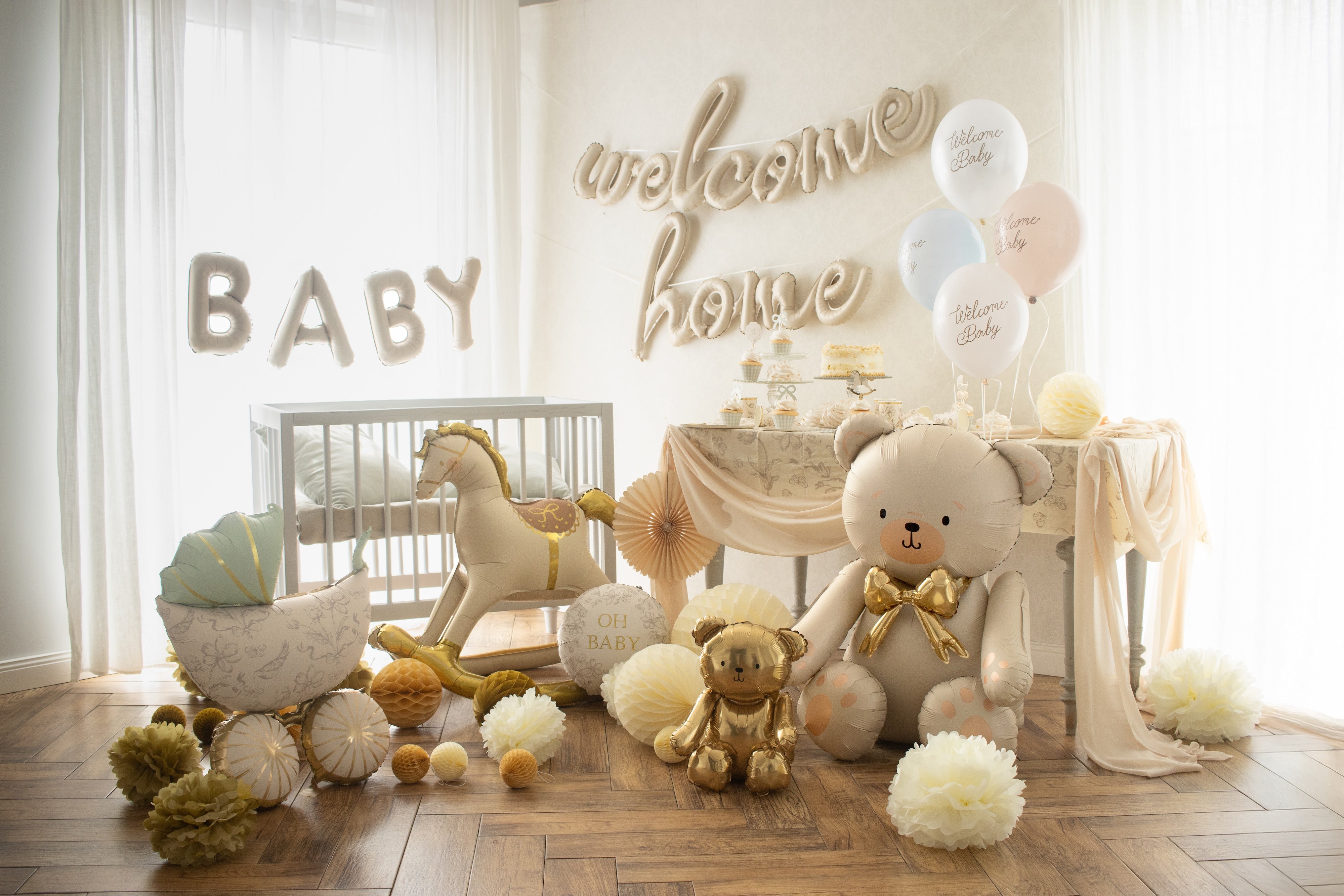 Ballong Folie Bamse, 75x84 cm