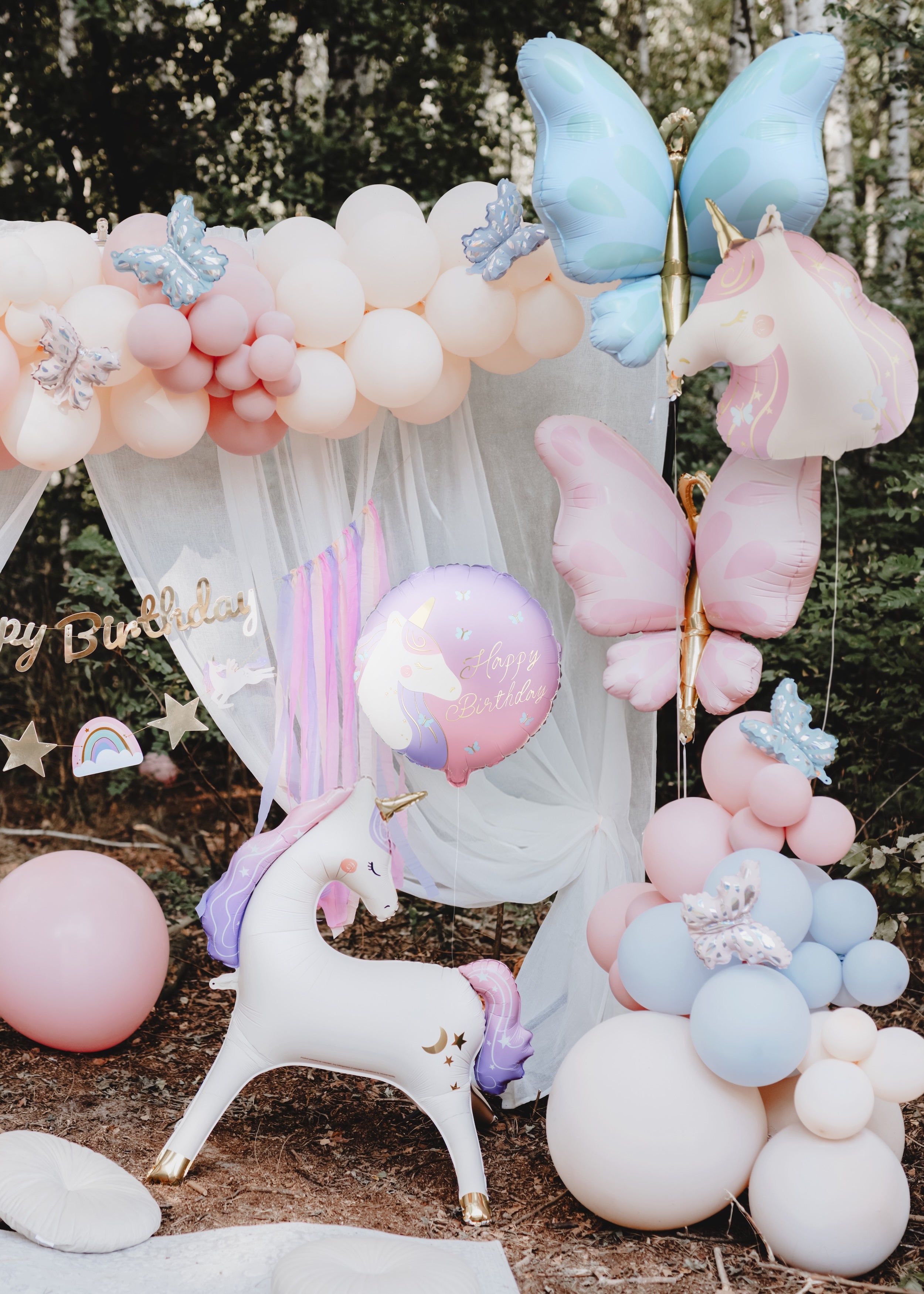 Folieballong Unicorn, 52x61 cm