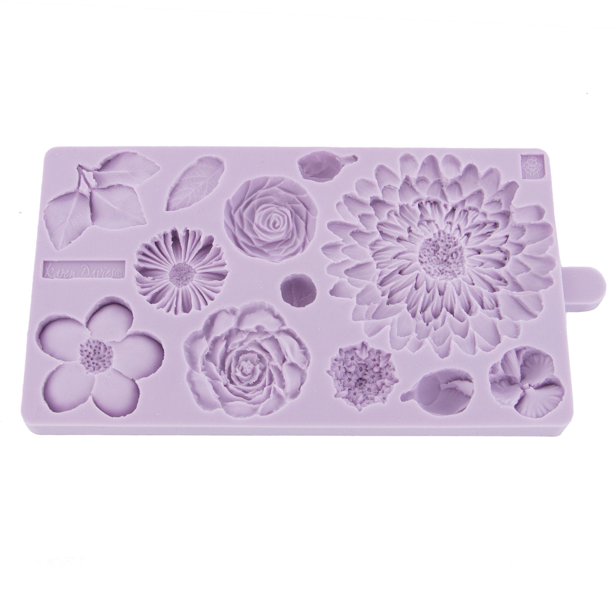 Karen Davies Silikonform Blomster Ass.