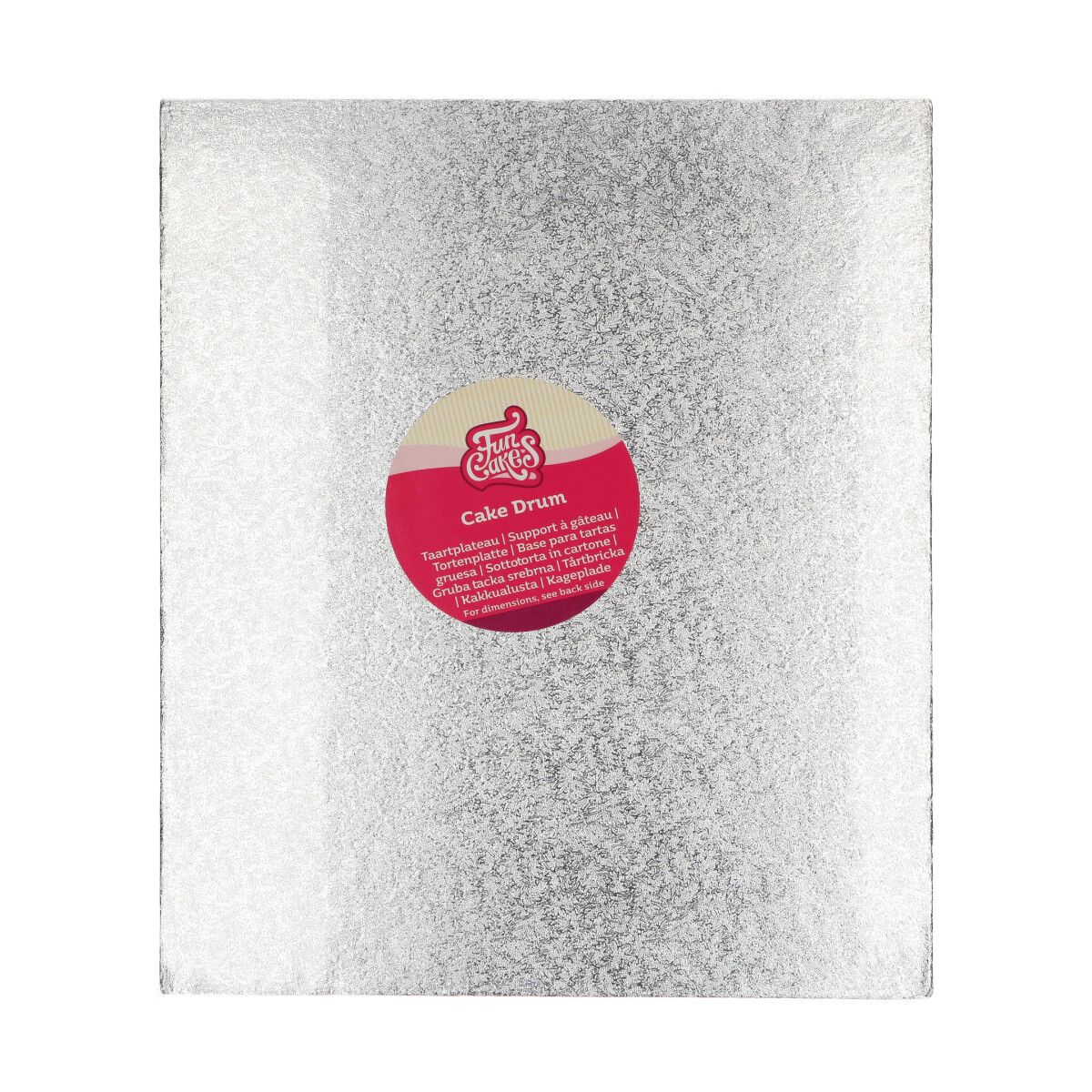 FunCakes Kakedrum 35,5 x 30,5 cm - Sølv