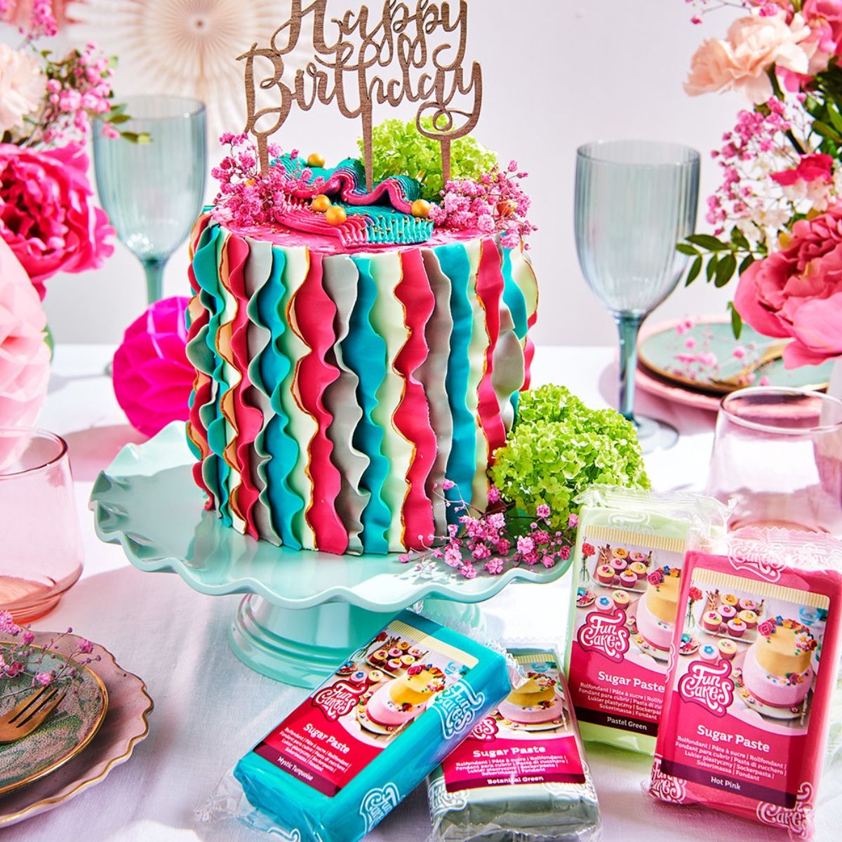 FunCakes Fondant Maroon Brown 250g