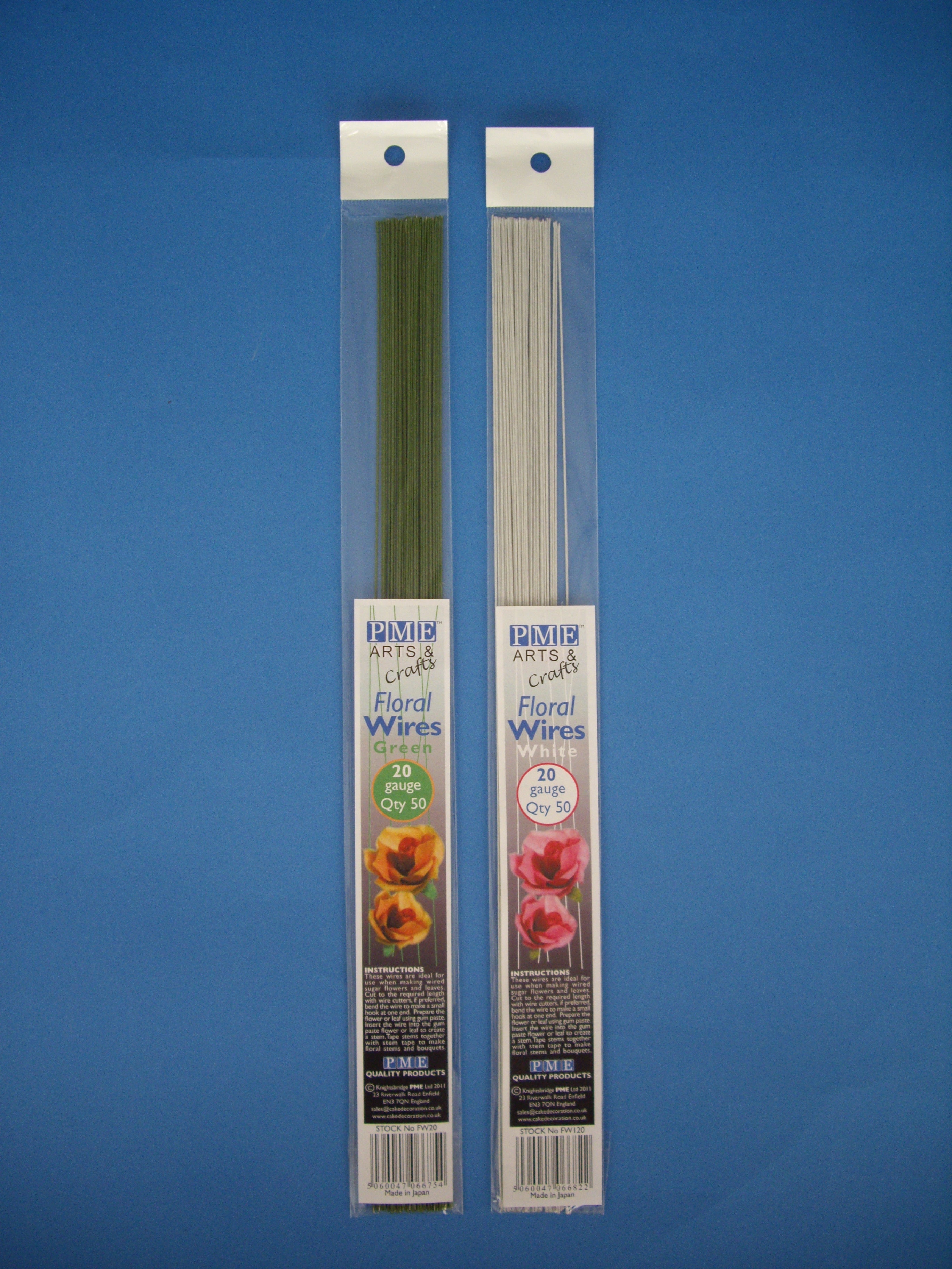 Blomster Ståltråd Hvit 50 Stk