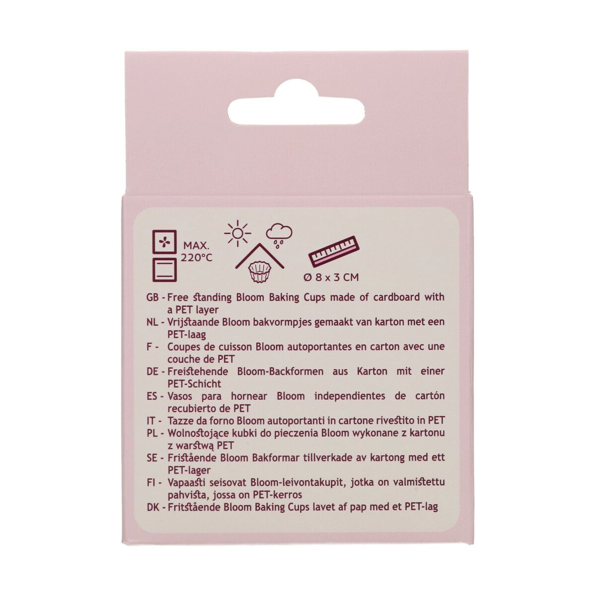 Mufinsformer Bloom Gull 48 stk