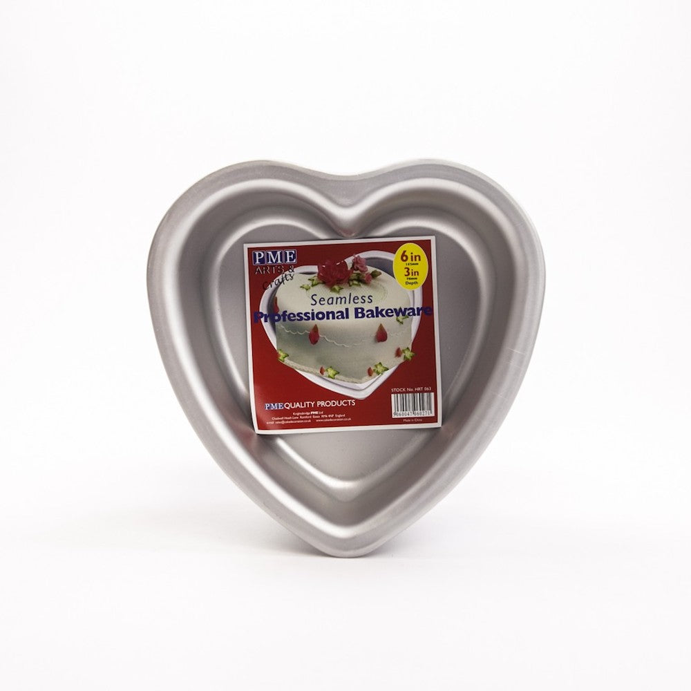 Kakeform Hjerte, 15 cm x 8 cm høy