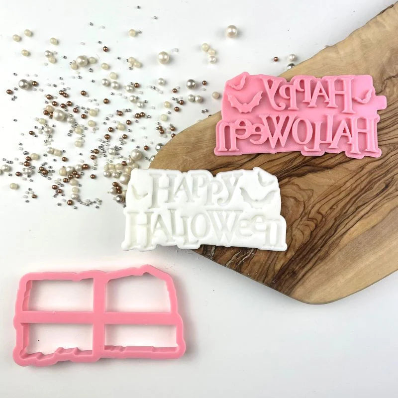 Happy Halloween utstikker og stempel