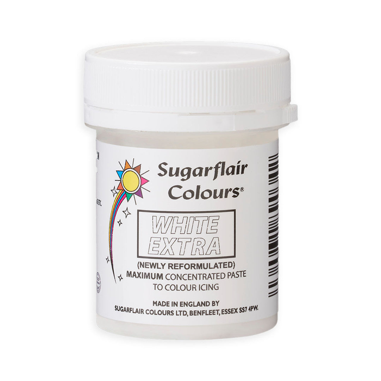Sugarflair Pastafarge Ekstra Hvit, 42g