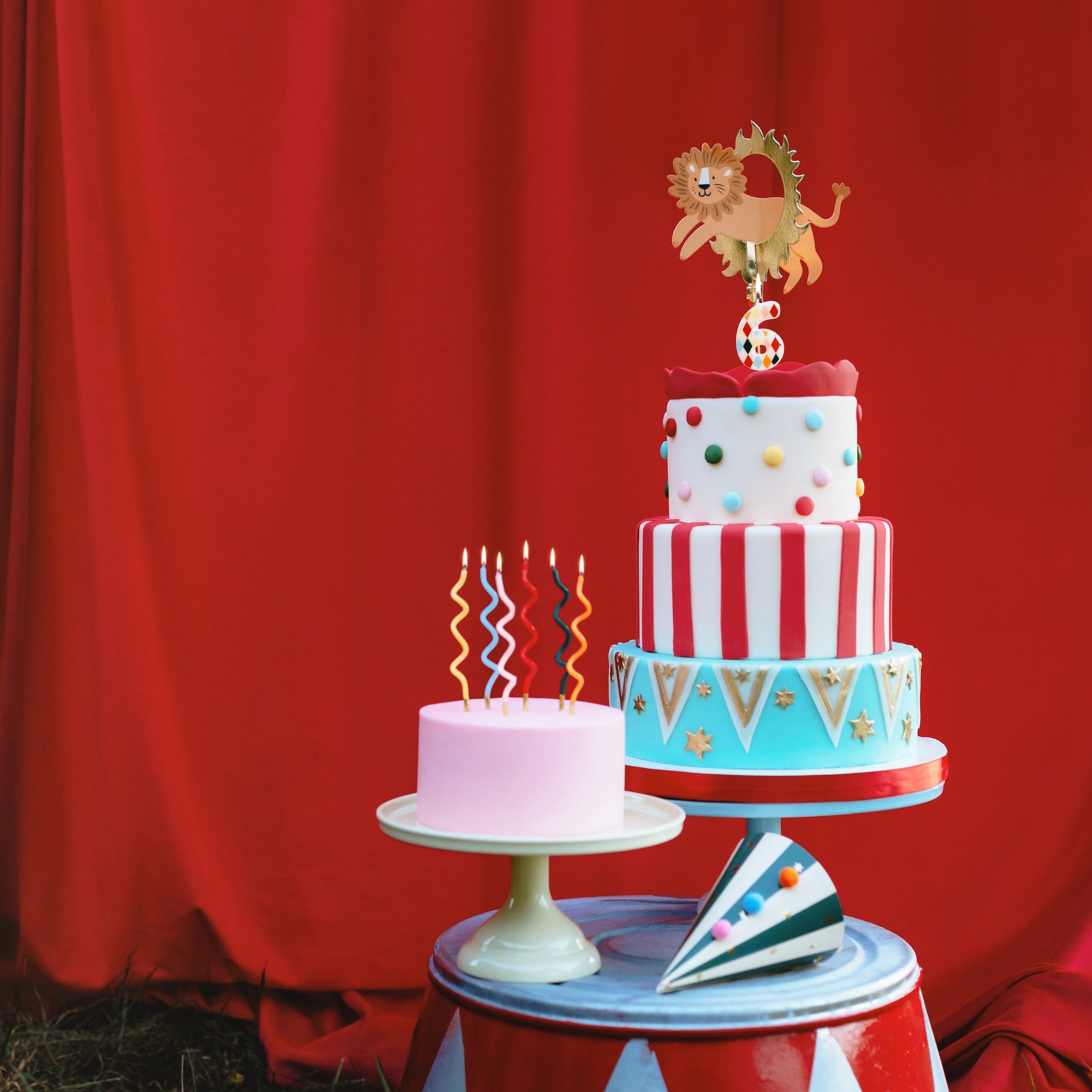 Kaketopper Sirkus Løve 16cm