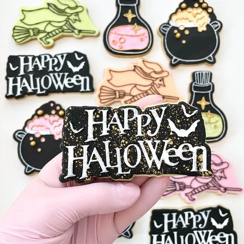 Happy Halloween utstikker og embosser 2