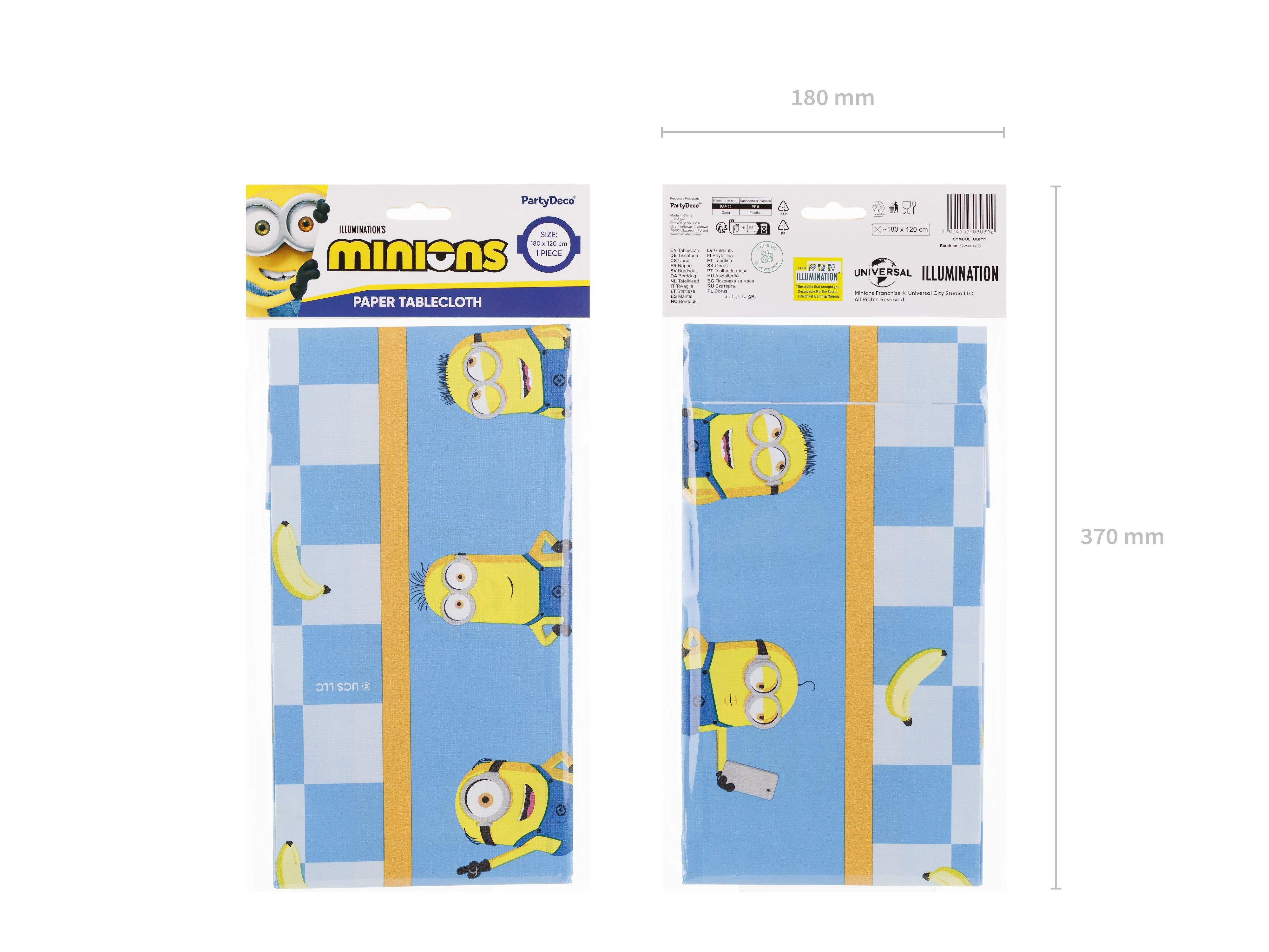 Papirduk Minions 180X120cm
