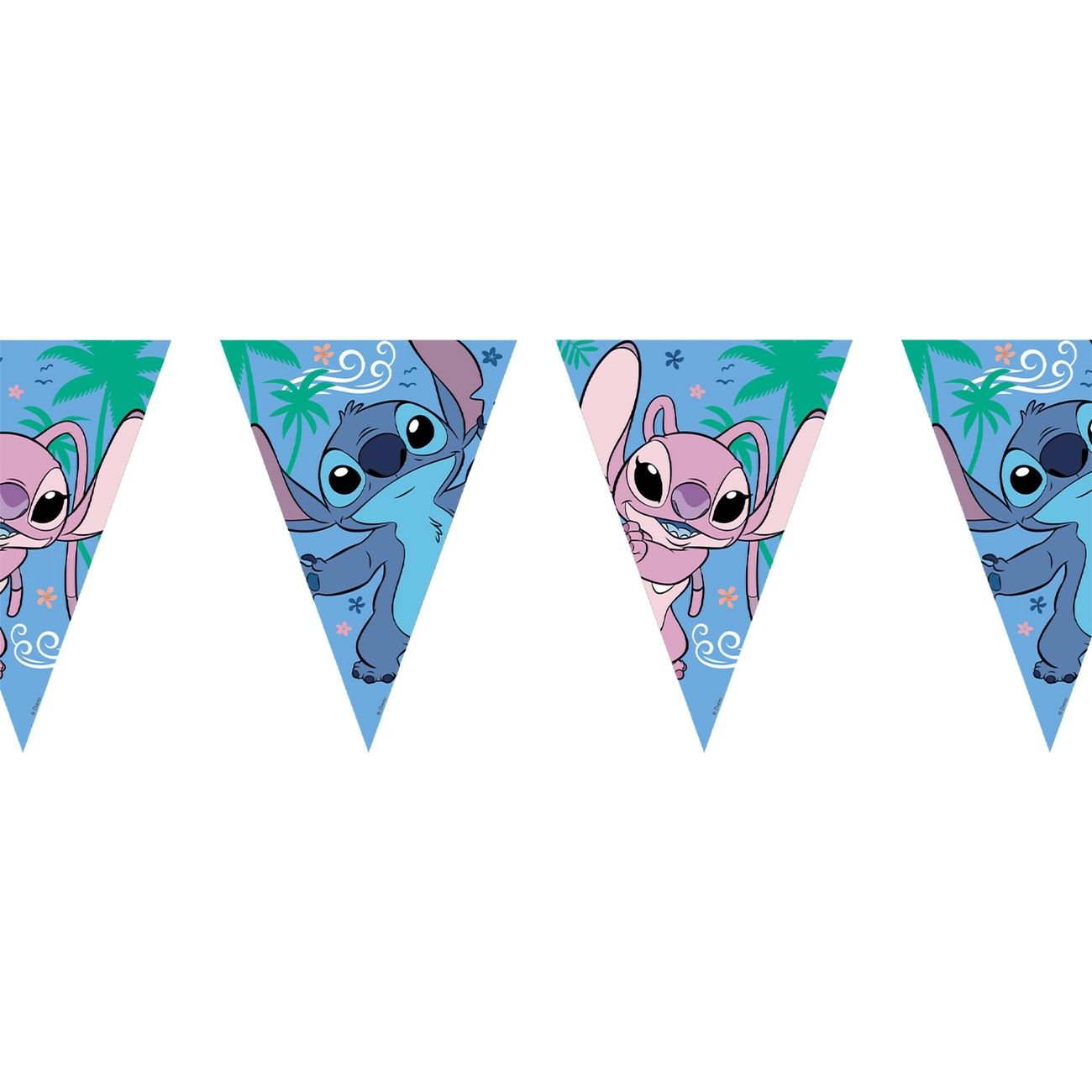 Flaggrekke Stitch i papir, 2,3m