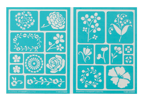 MS Stencil Blossoms, 19 designs 2