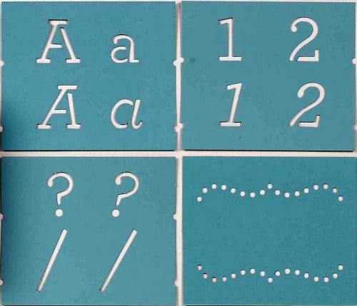 MS Stencil Alphabet Typewriter