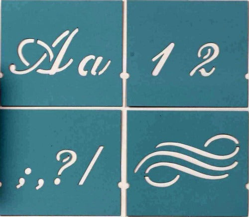 MS Stencil Alphabet Fancy