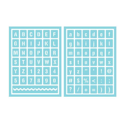 MS Stencil Alphabet, 79 designs 2