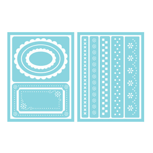 MS Stencil Pretty Borders, 7 designs 2