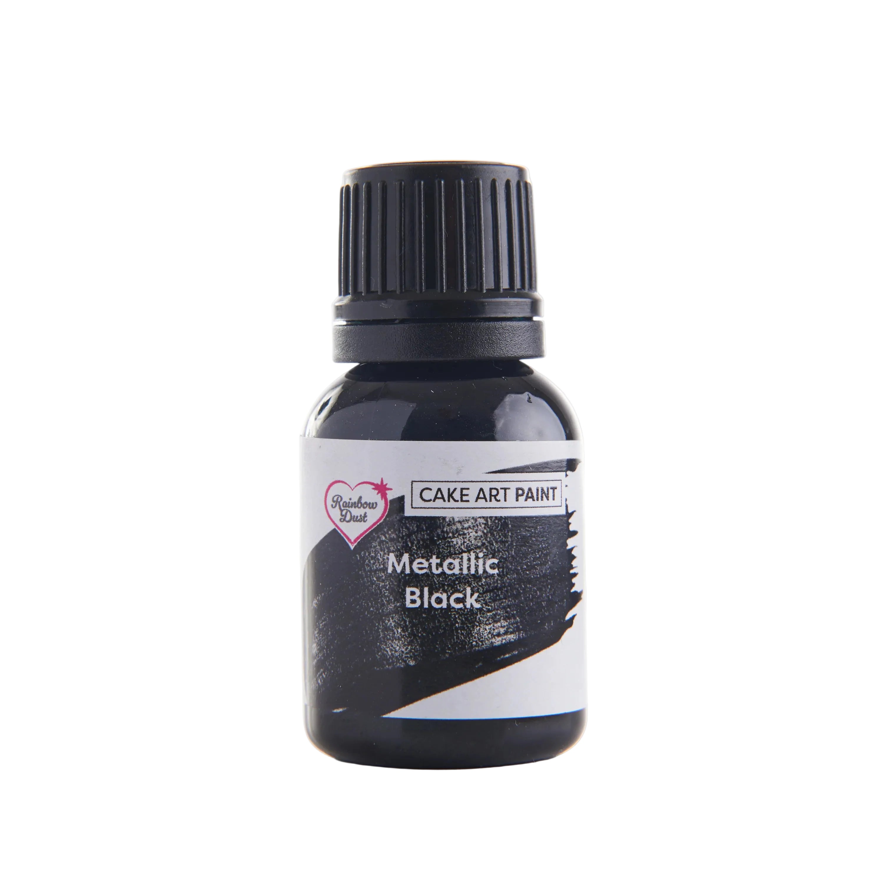 Maling spiselig Metallic Sort 25ml